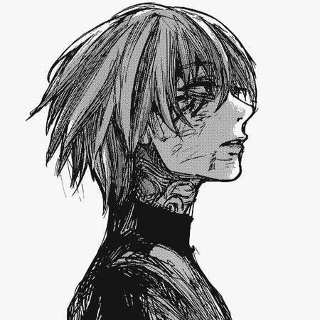 kaneki from the tokyo ghoul manga by ishida sui